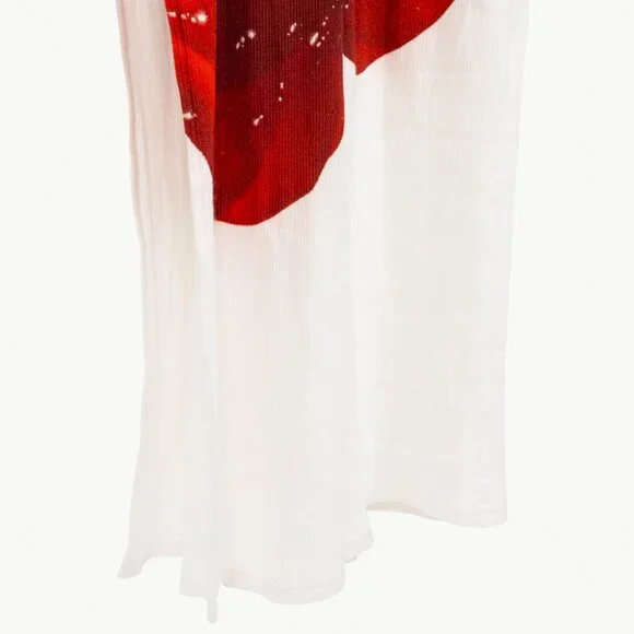 Loewe SS/23 White Anthurium Floral Ribbed-Cotton Maxi Tank Dress - Picture 6 of 10
